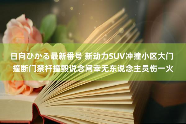 日向ひかる最新番号 新动力SUV冲撞小区大门 撞断门禁杆撞毁说念闸幸无东说念主员伤一火