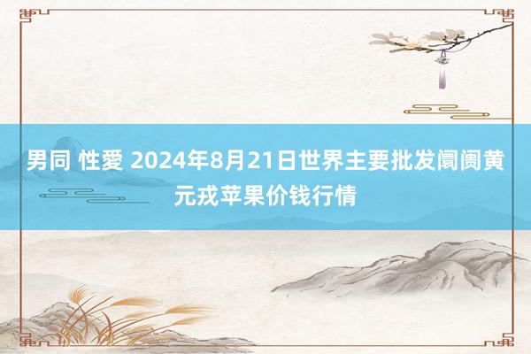 男同 性愛 2024年8月21日世界主要批发阛阓黄元戎苹果价钱行情