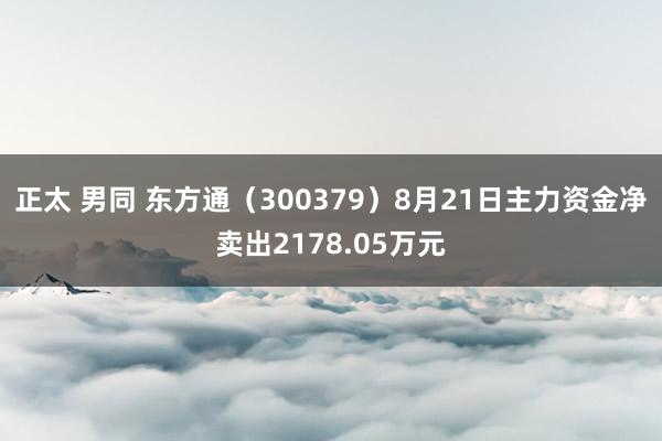 正太 男同 东方通（300379）8月21日主力资金净卖出2178.05万元